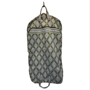 Vintage Vera Bradley Cambridge Green Quilted Hanging Garment Bag